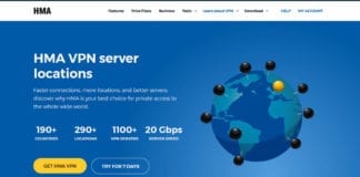 HMA VPN Server Locations