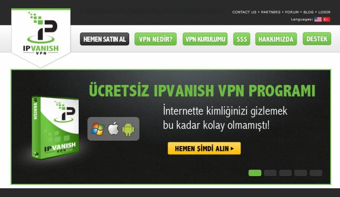 IPVanish Protects Turkish Intrenet