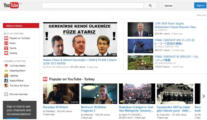 YouTube Turkey