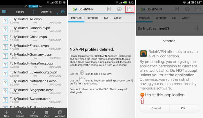 BolehVPN Android app