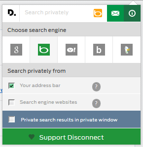 Disconnect Search Browser