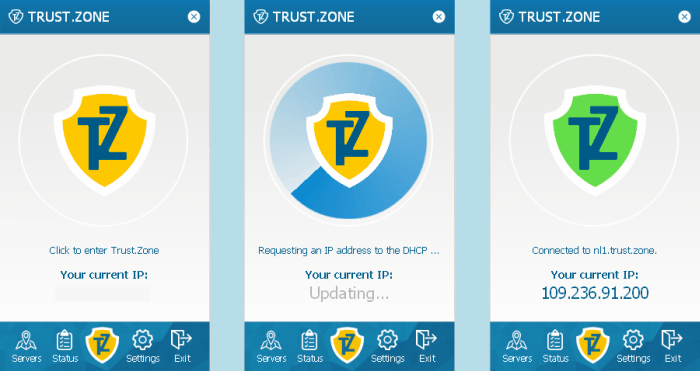 Trust.Zone VPN Client Connection