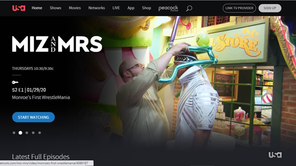 usa network online stream