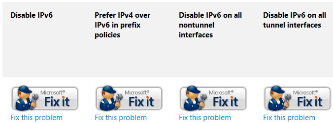 Windows - disable IPv6