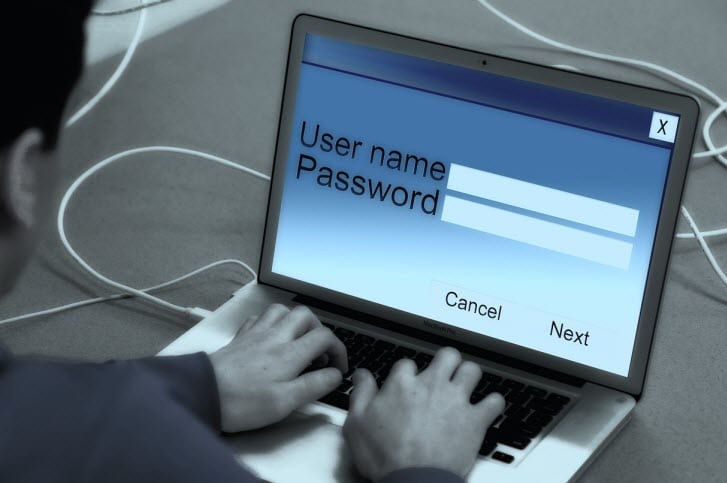 Computer Login Screen