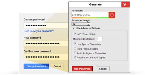 LastPass password generator