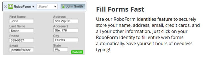 Roboform Form Filler