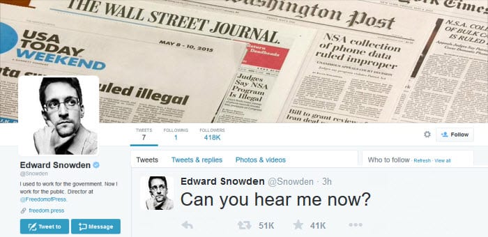 Snowden Twitter