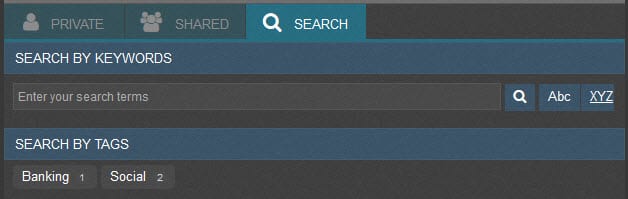 Intuitive Password Search