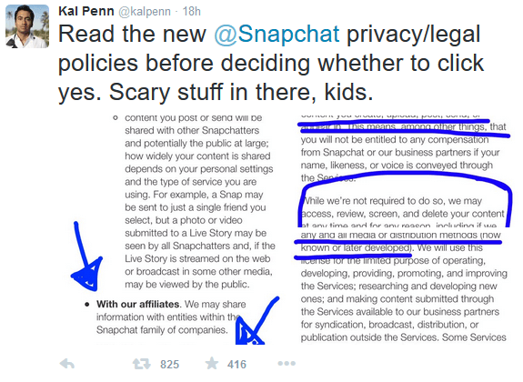 Kal Penn's Snapchat warning