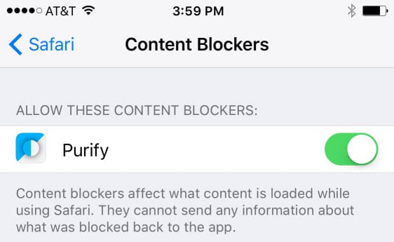 Enable Purify Ad Blocker