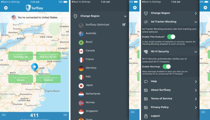 SurfEasy iOS App