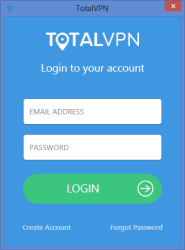 TotalVPN Client Login for Windows