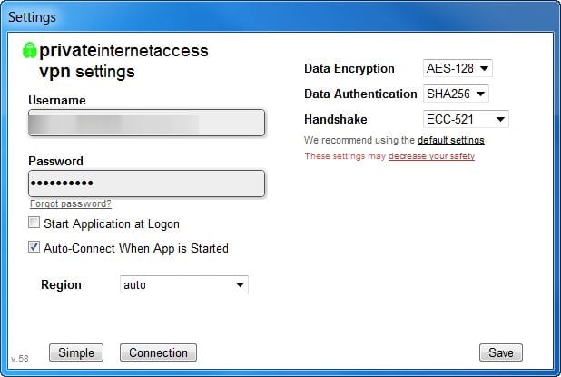 Private Internet Access Client Encryption