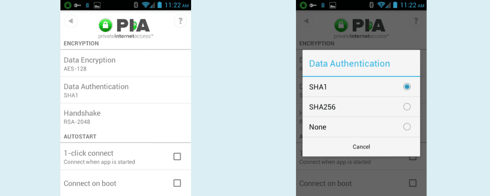 Private Internet Access Android App Authentication