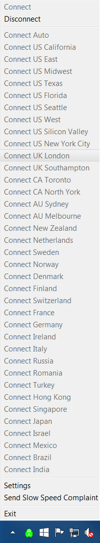 Private Internet Access Connections