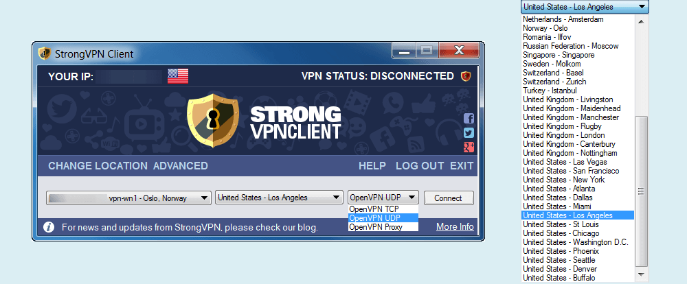 StongVPN Windows Client Unconnected