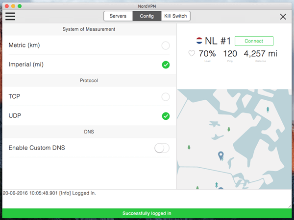 NordVPN Mac OS X Client Configuration