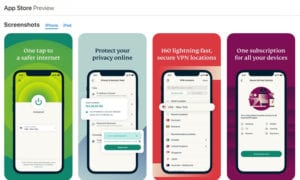 ExpressVPN Apple app store