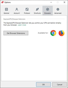 ExpressVPN browser extensions