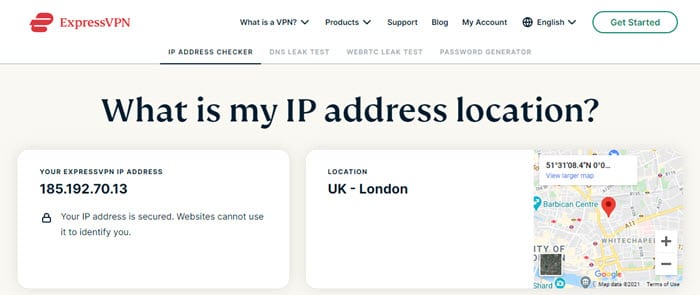 IP address location