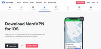 NordVPN iOS app