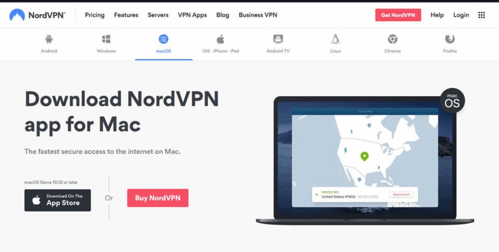 NordVPN Mac client