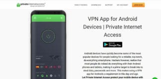 Private Internet Access Android app