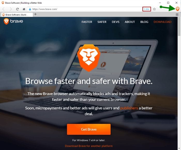 Brave browser features