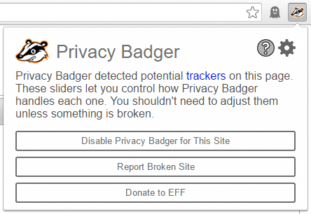 Privacy Badger for Chrome