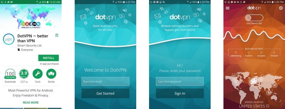 DotVPN Installation and Startup