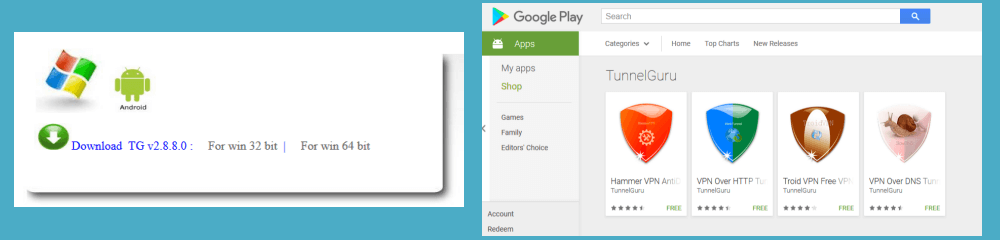 TunnelGuru Android Apps on GooglePlay