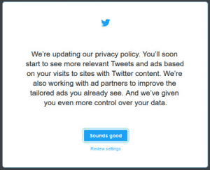 Twitter privacy update