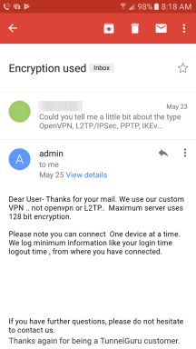 Hammer VPN Support