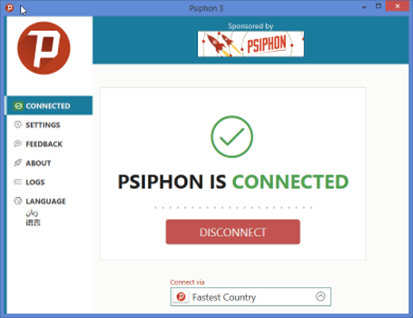 Psiphon Windows Client Initial Connection