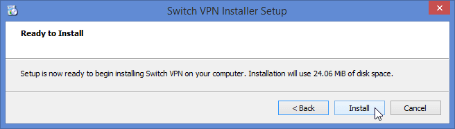 SwitchVPN Windows Client Install
