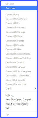 Disconnecting from the Private Internet Access Network