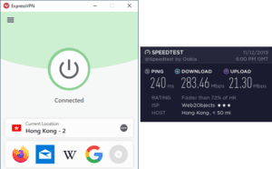 ExpressVPN Shanghai speed test