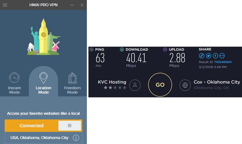 HMA Oklahoma City speed test