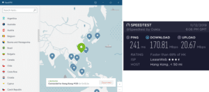 NordVPN Shanghai speed test