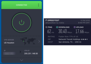 PIA San Antonio speed test