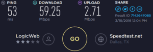 PIA Wichita speed test