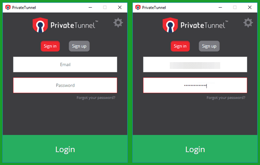 Private Tunnel Login