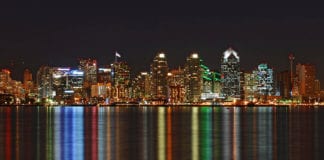 San Diego at night