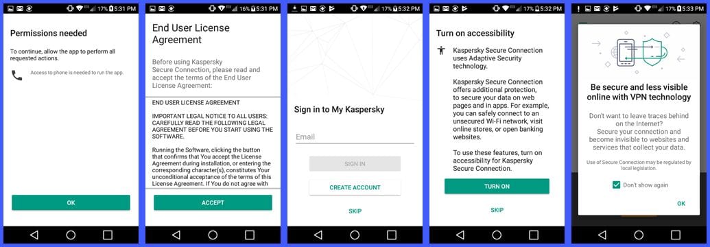 Kaspersky Secure Connection VPN Setup