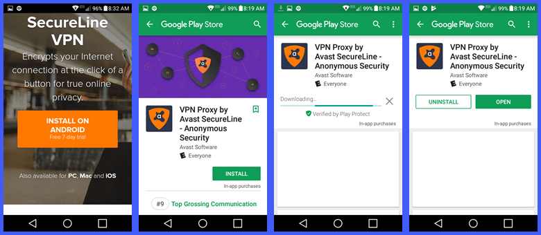 SecureLine Android App Installation