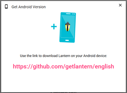 Install Lantern on Your Android Mobile Device