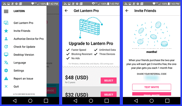 Upgrading to Lantern Pro and Getting Free Pro Service