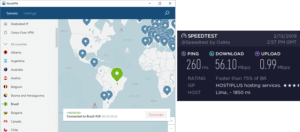 NordVPN Lima speed test