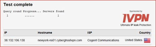 CyberHost VPN Leaktest for Safari